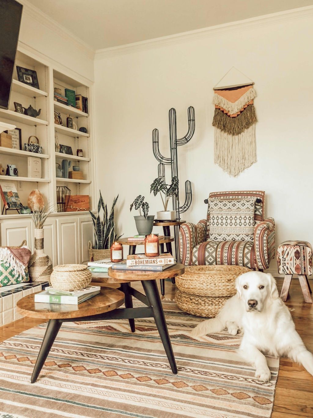 34 The Best Rustic Bohemian Living Room Decor Ideas