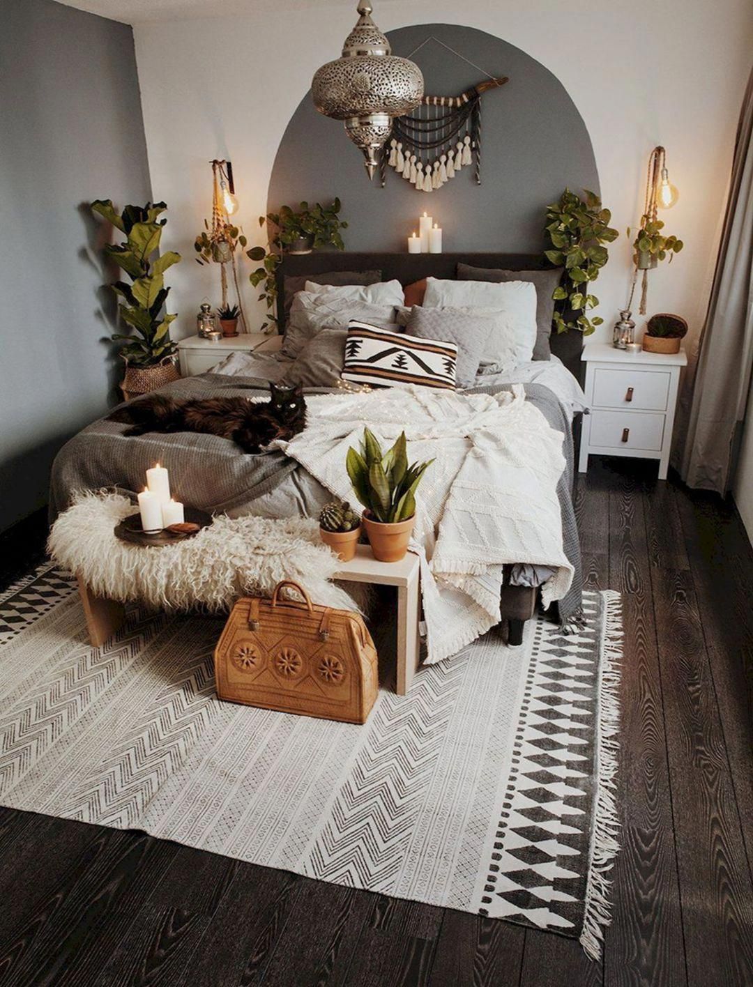 roomDecoration Boho style bedroom, Bedroom decor
