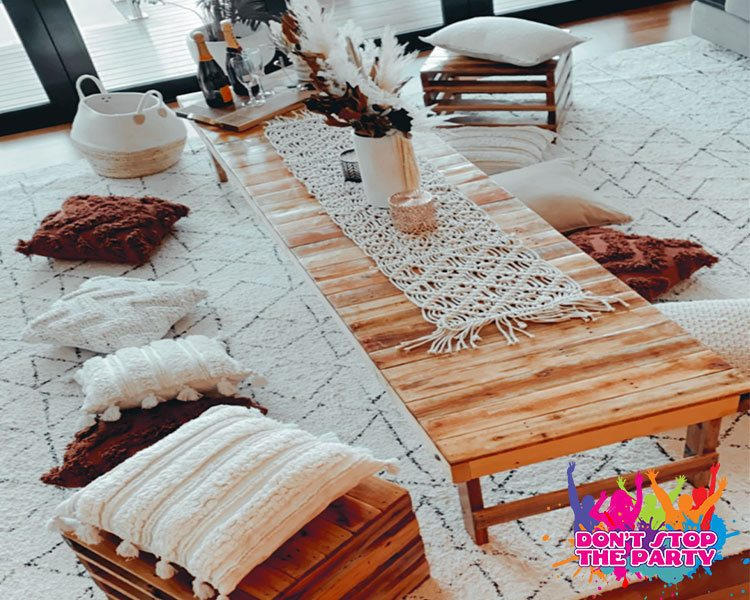 Pallet Picnic Tables Boho Picnic Table Hire Don't Stop