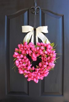 Beautiful Valentines Day Wreath Decor Ideas 45
