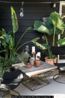 Adorable Tiny Balcony Home Office Decors To Inspire You 16